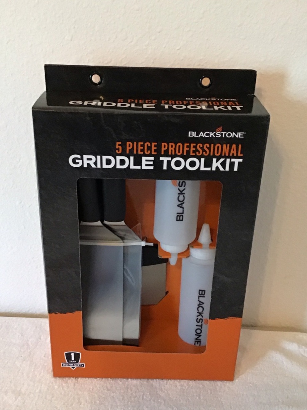 Blackstone Griddle Toolkit in Black and Orange